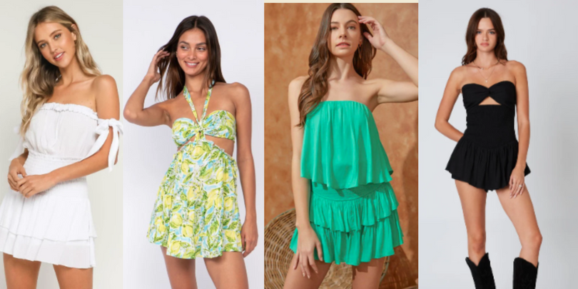 smocked mini dresses for women