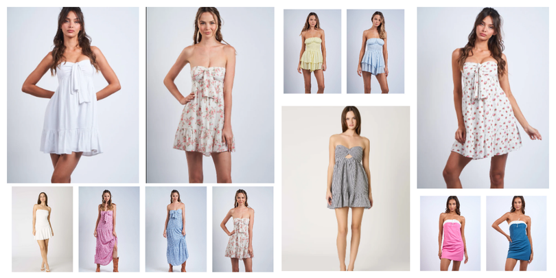 strapless spring dresses