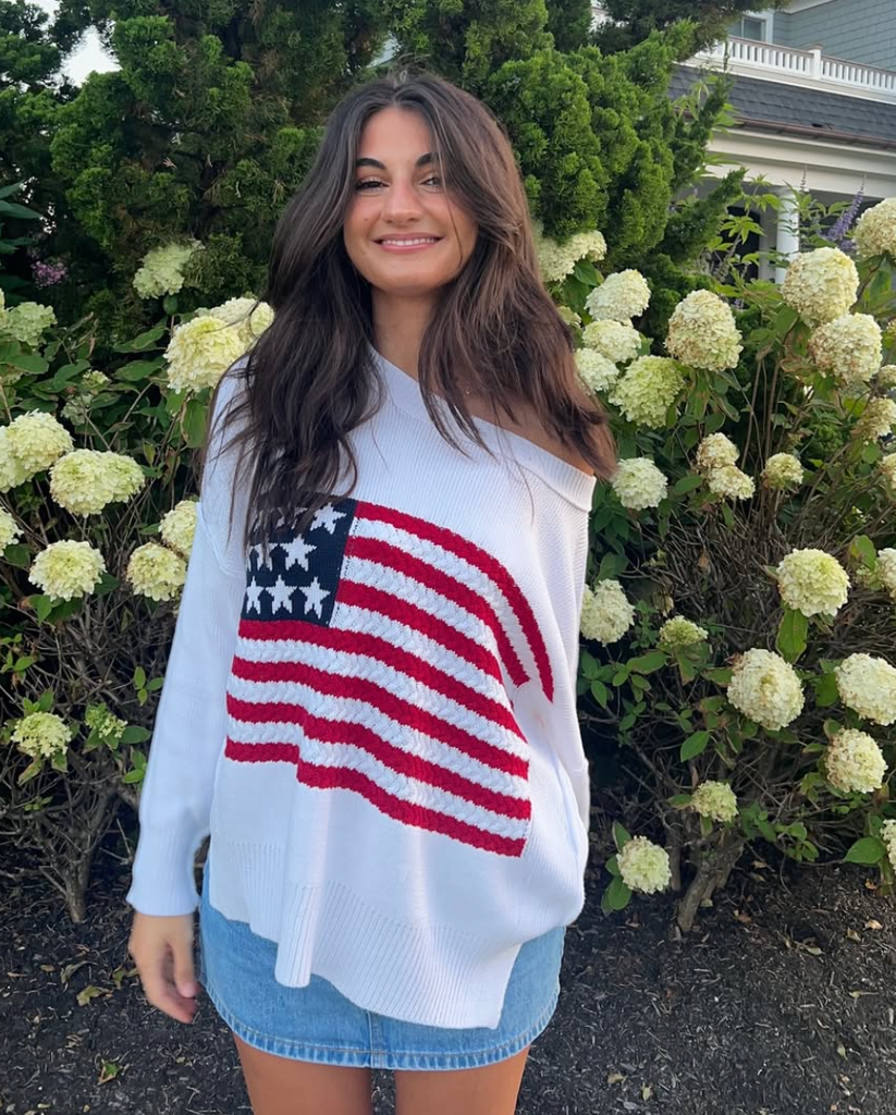 American Flag Sweater