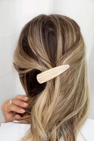 Crystal and Gold Hair Clip 