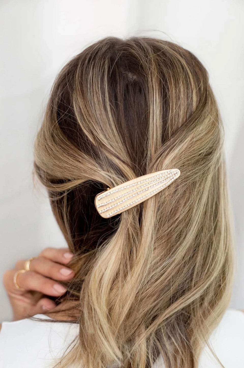 Crystal and Gold Hair Clip 