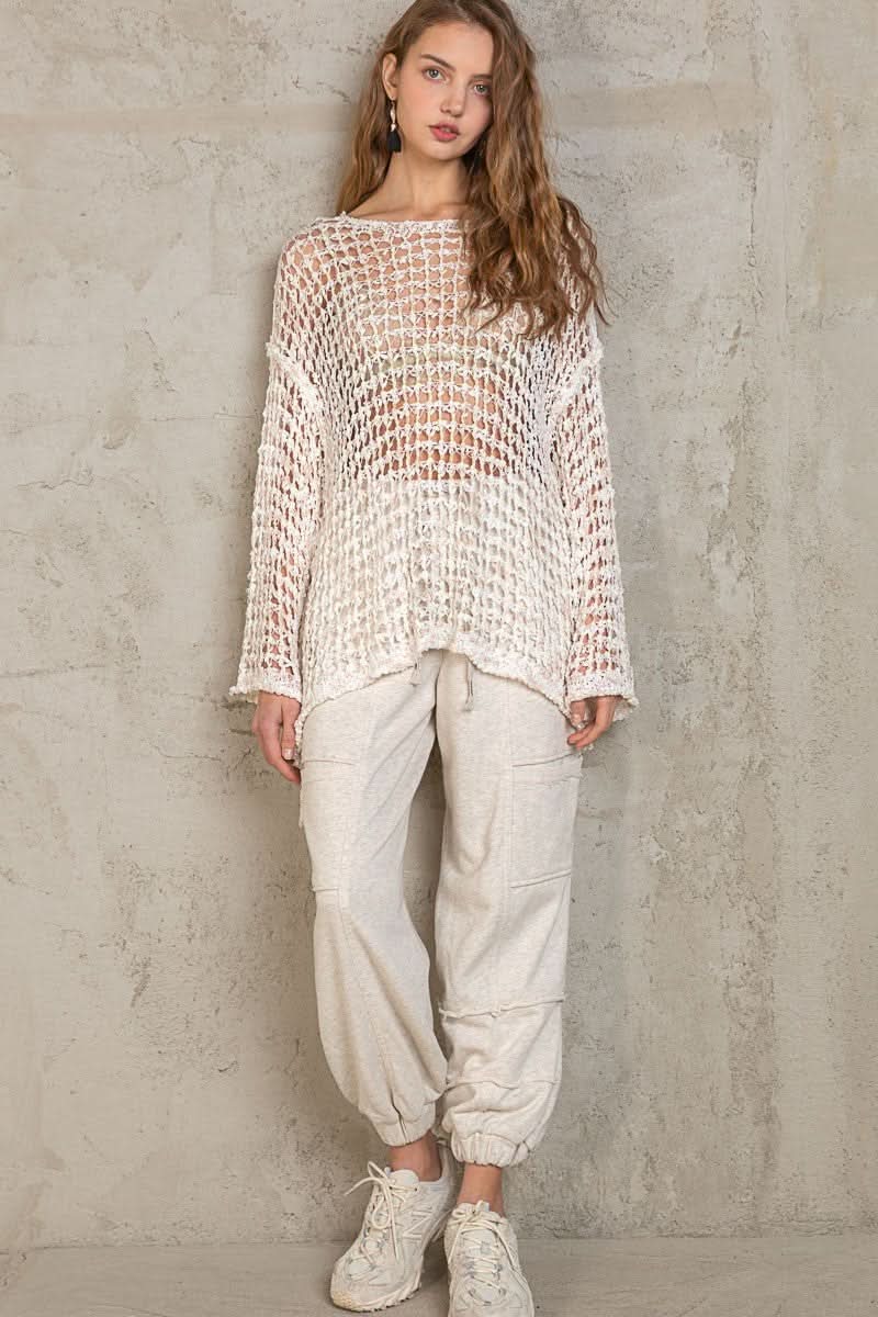 Sheer Cover Up Top - Front View