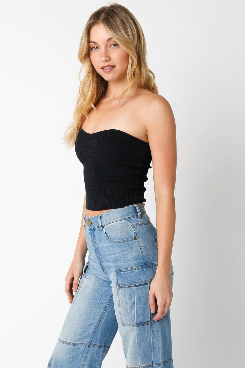 Sweetheart Neckline Tube Top