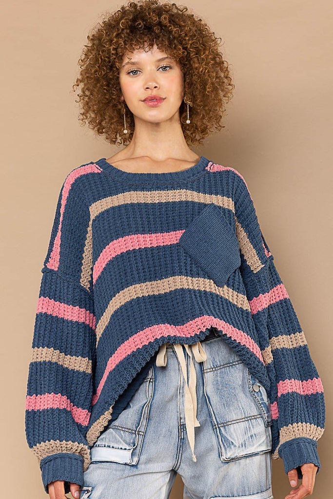 Oversized Striped Sweaters
