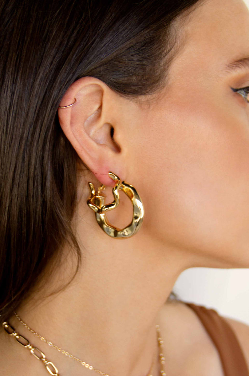 Cute Gold Hoop Earrings