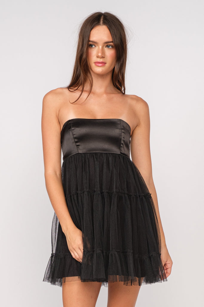 Sexy Black Leather Sleeveless Strapless Tight Short Homecoming Dress –  Bohogown