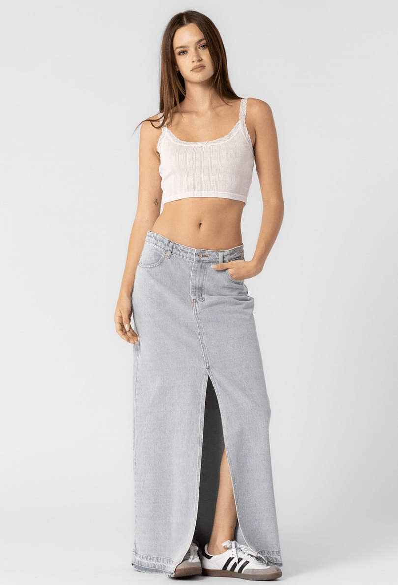 Cute Denim Maxi Skirts