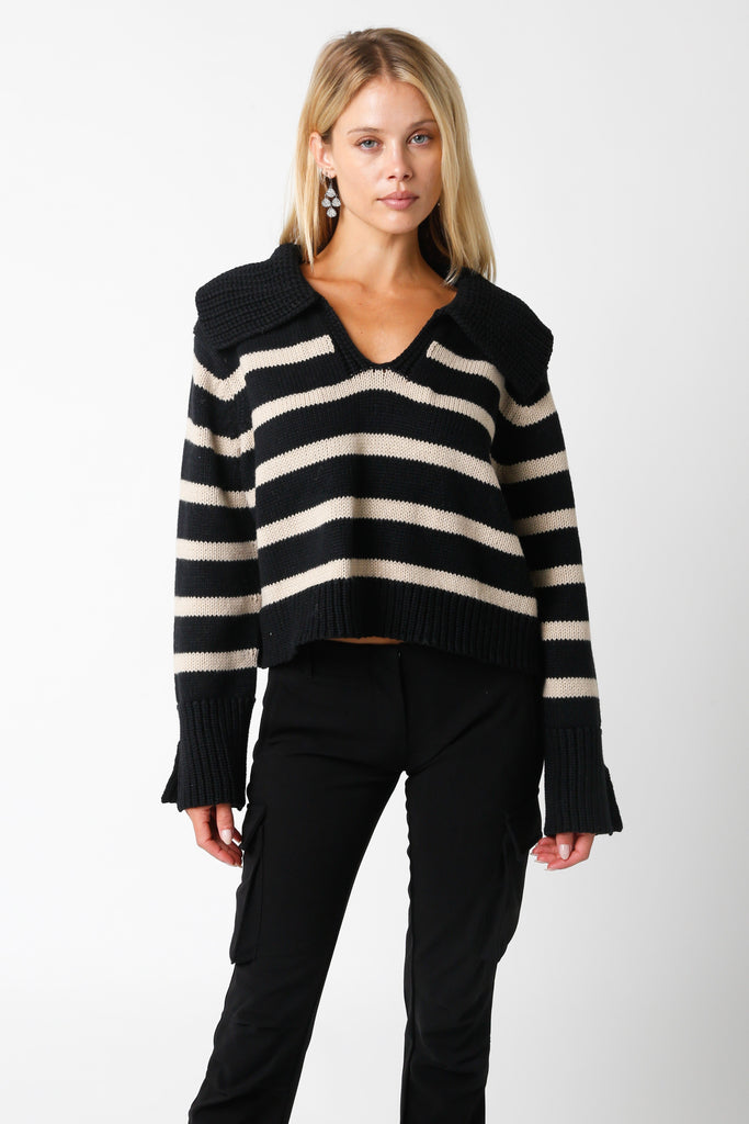 Striped Knit Sweater