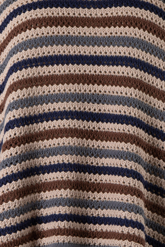 Taupe Striped Sweater