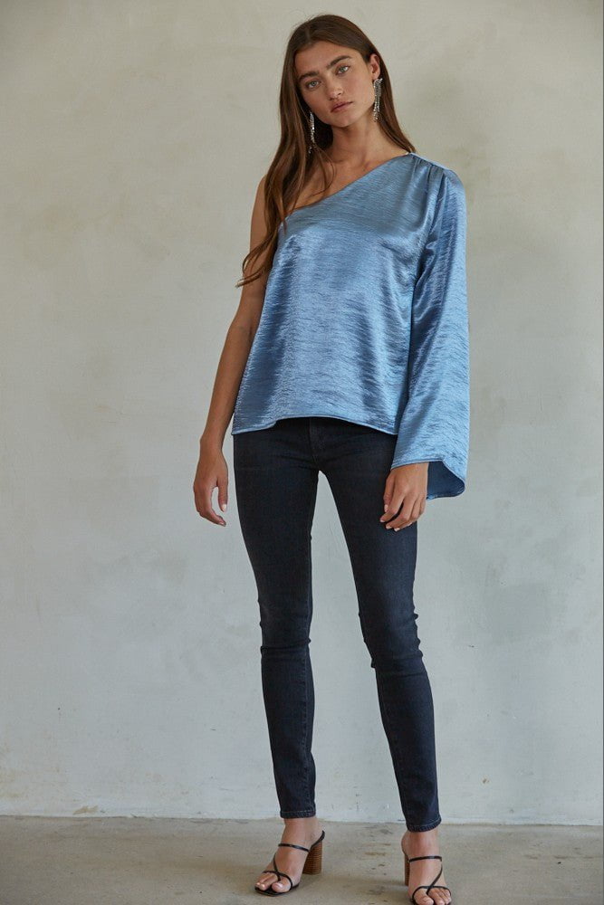 Long Sleeve Silk Tops