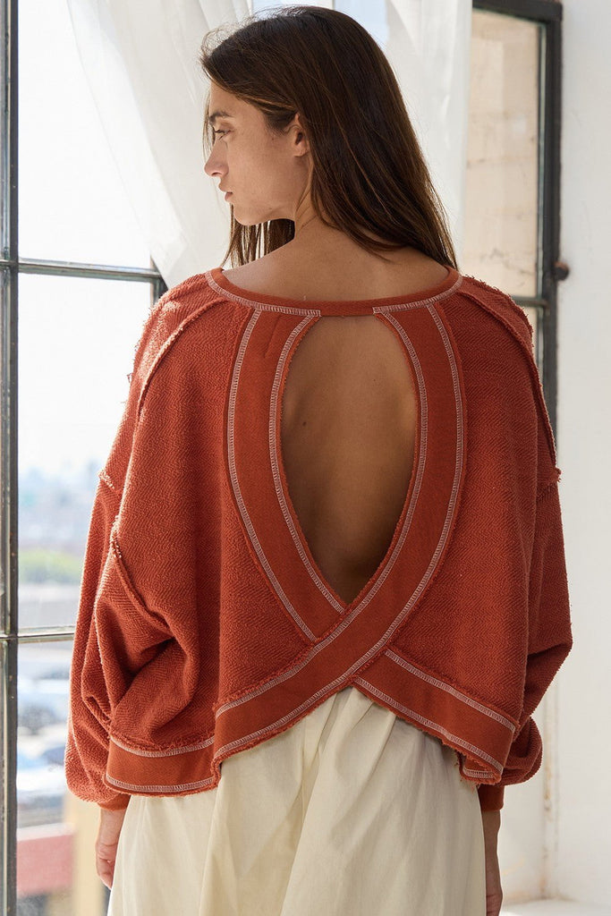 Backless Oversized Top