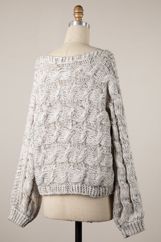 Beige Sweater Oversized Women's