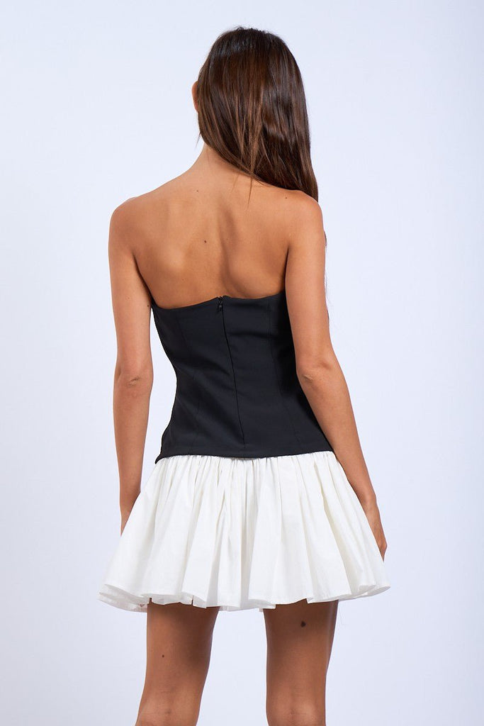 Black And White Semi Formal Dress