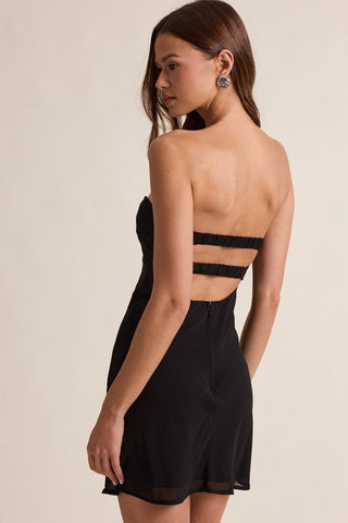 Black Strapless Mini Dress Formal - Little Black Dress