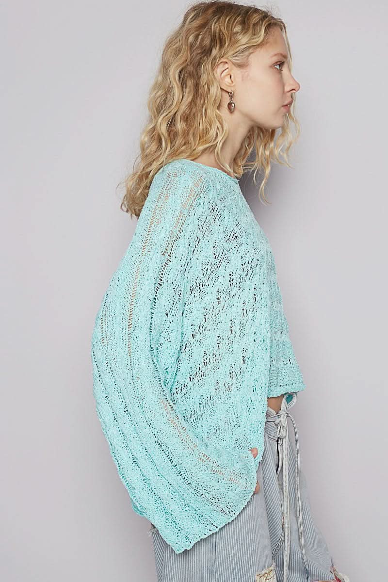 Aqua Blue Sweater