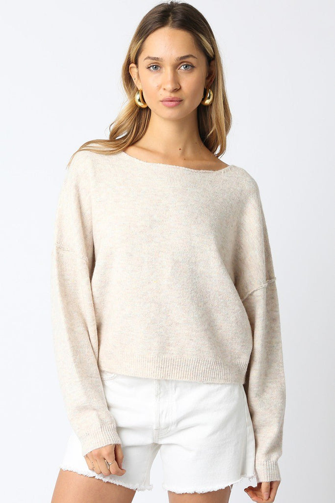 Off Shoulder Slouchy Sweater