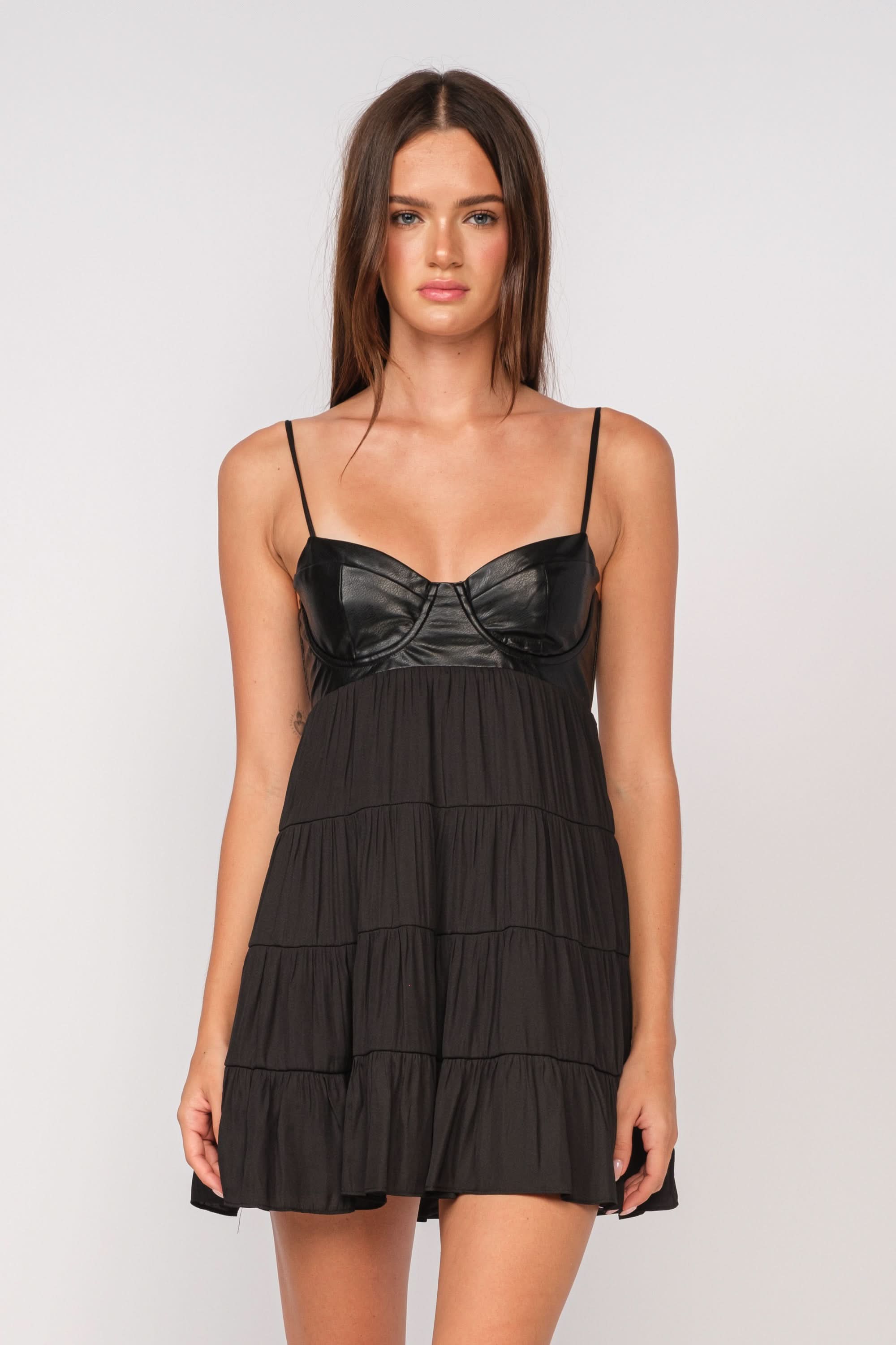 Gold Rush Mini Free People Uptown Girl Mini Dress Strapless Cat