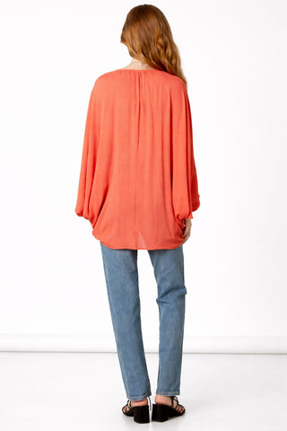 coral kimono cardigan front tie gqdk view