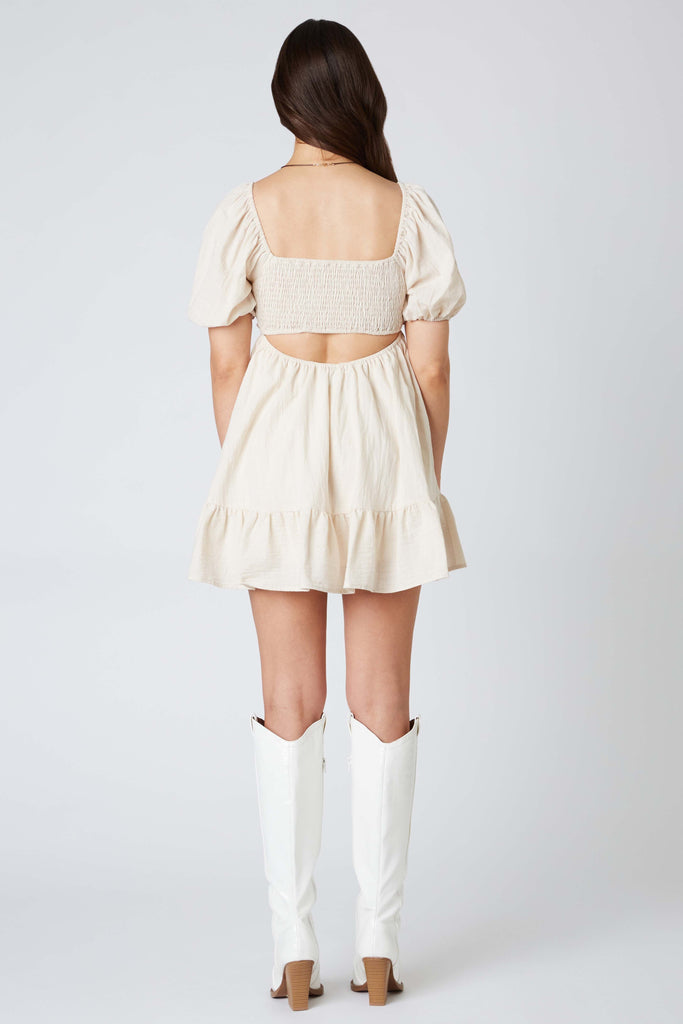 Cream Romper Dress