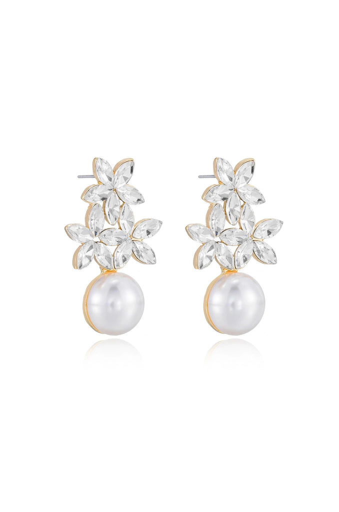 Crystal and Pearl Earrings