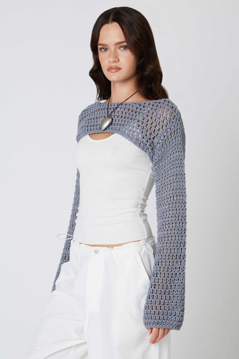 Shrug Bell Sleeve Sweater