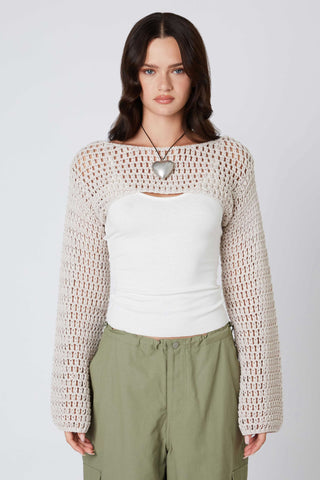 Cute Shrug Top boho crochet lightweight layering piece | Boho Pink