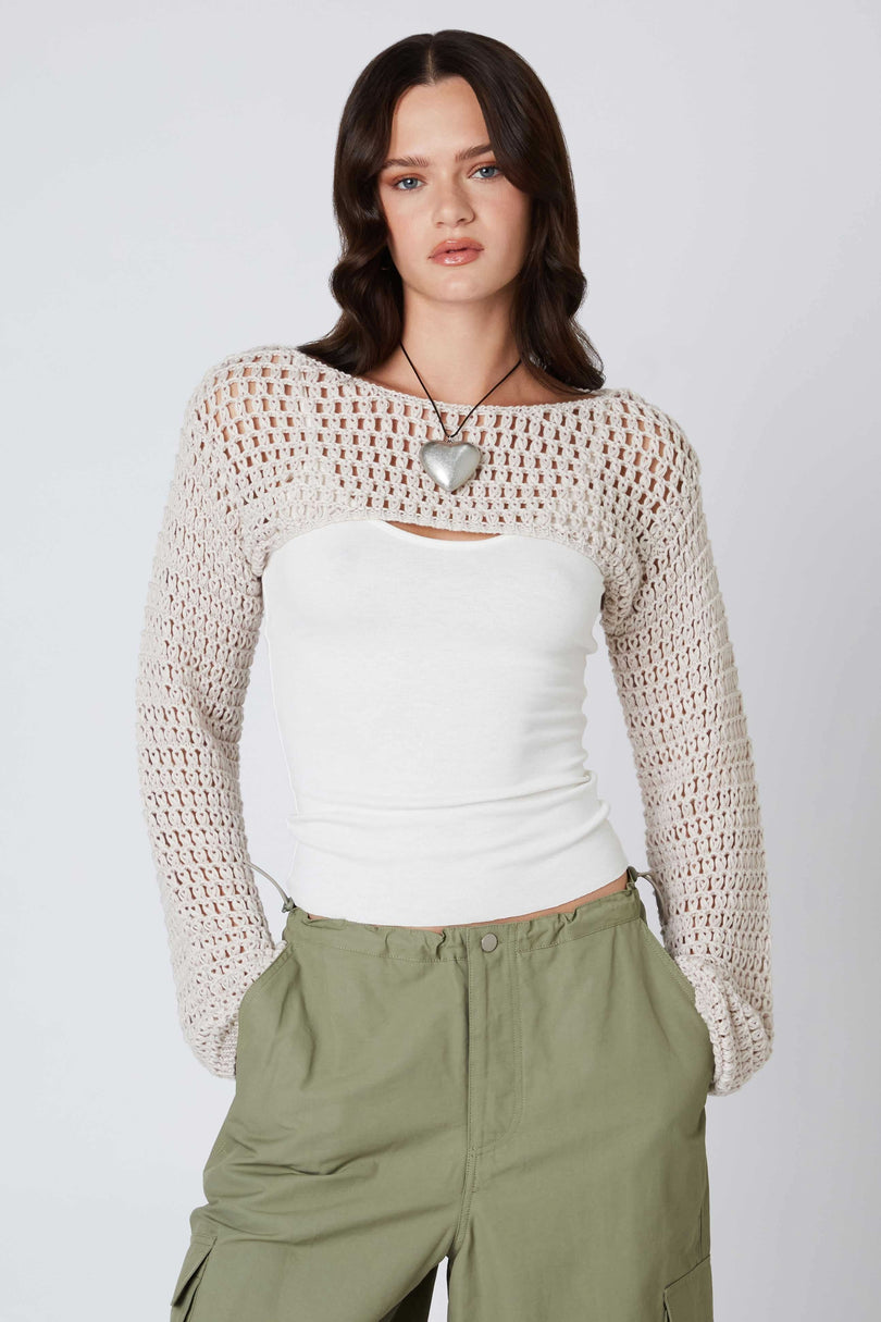 Stone Shrug Top