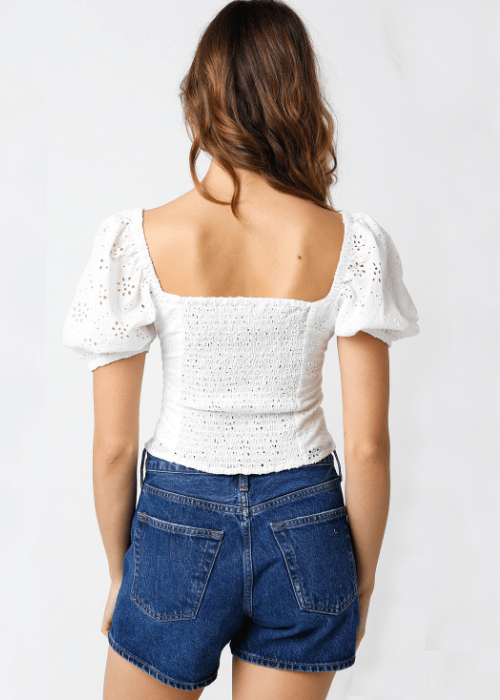 Cute White Crop Tops for Women
