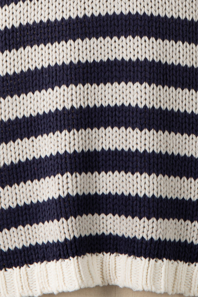 Navy Striped Sweater