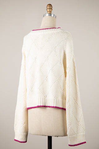 Dragonfly Oversized Knit Sweater - Boho Sweaters