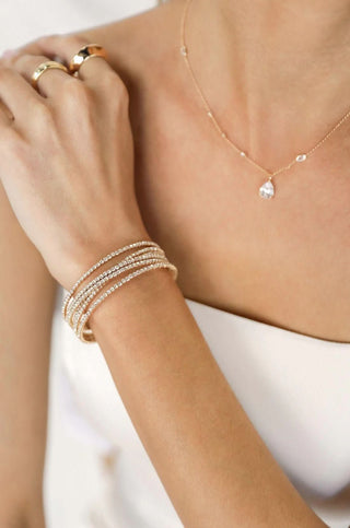 Ettika Crystal Strand Cuff