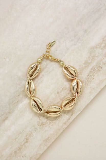 Gold Seashell Bracelet for Women