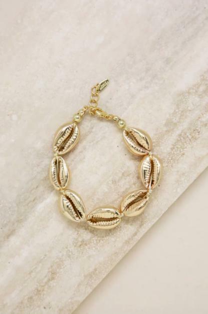 Gold Seashell Bracelet for Women