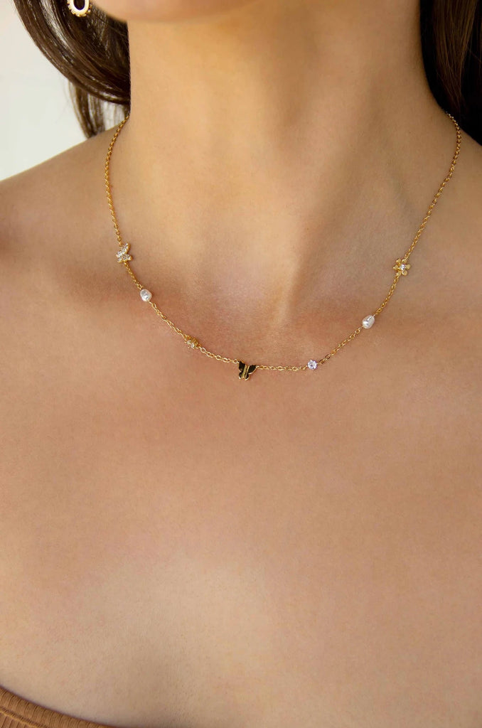 Gold Butterfly Necklace