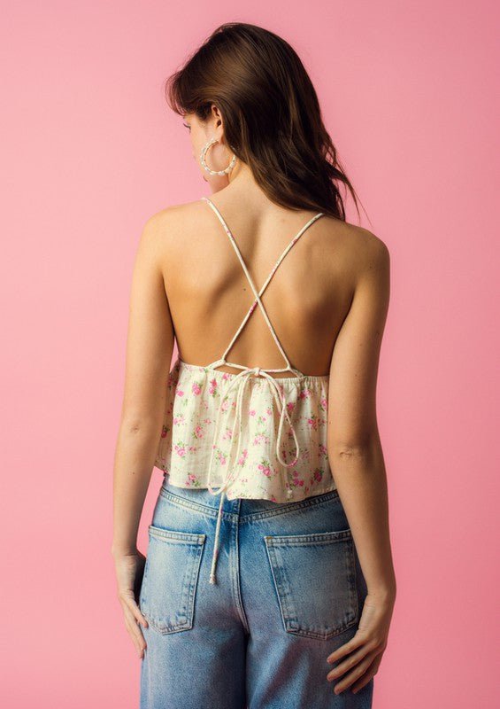 Floral Summer Crop. Tops