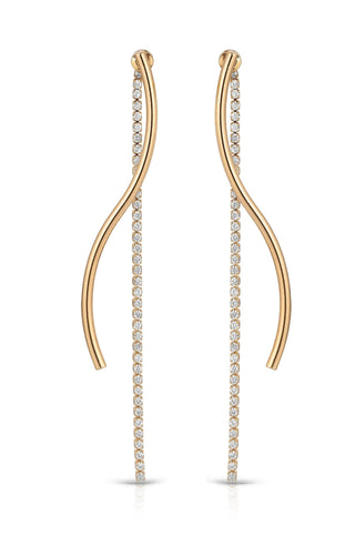Ettika Linear Dangle Earrings for Wedding