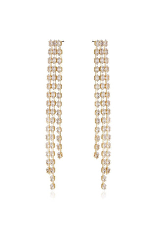 Ettika Fan Out Gold Dangle Earrings