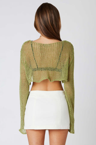 Sheer Sweater Top