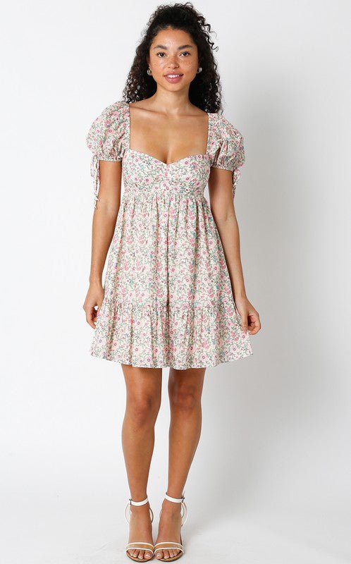 Floral Puff Sleeve Dress