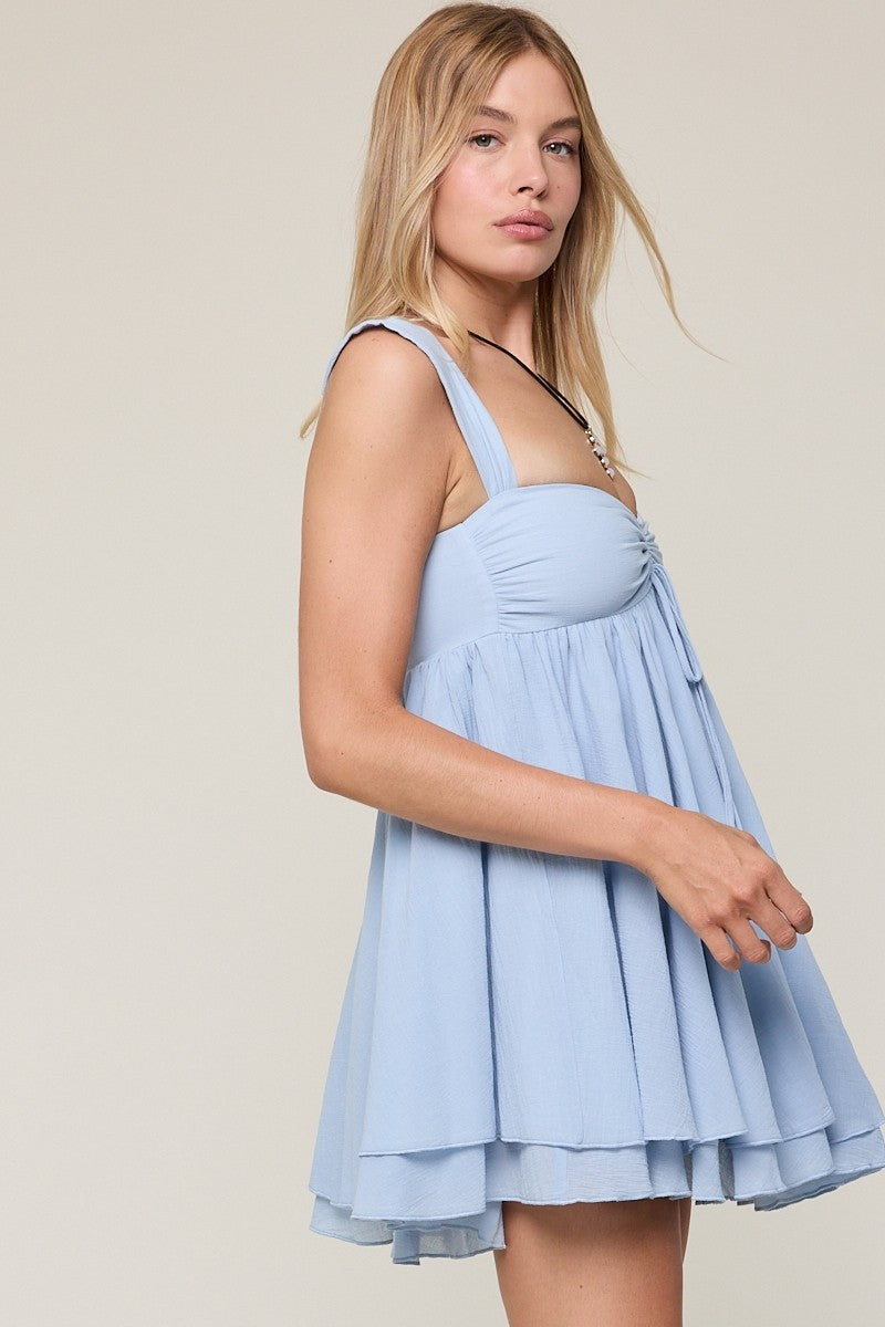 Light Blue Mini Dress Formal