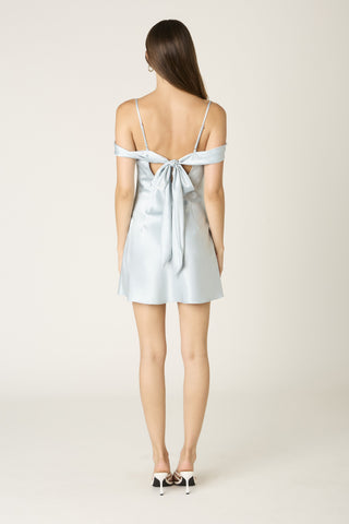  Light Blue Party Dress Back View - Homecoming and Graduation Style

