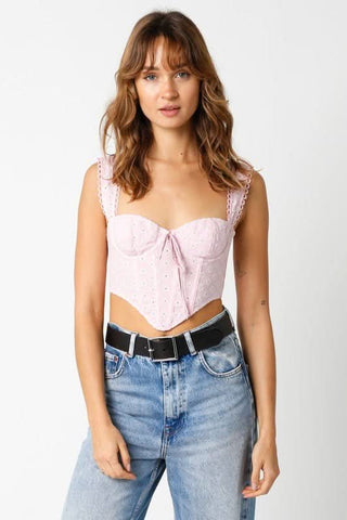 Light Pink Corset Tops styled for summer