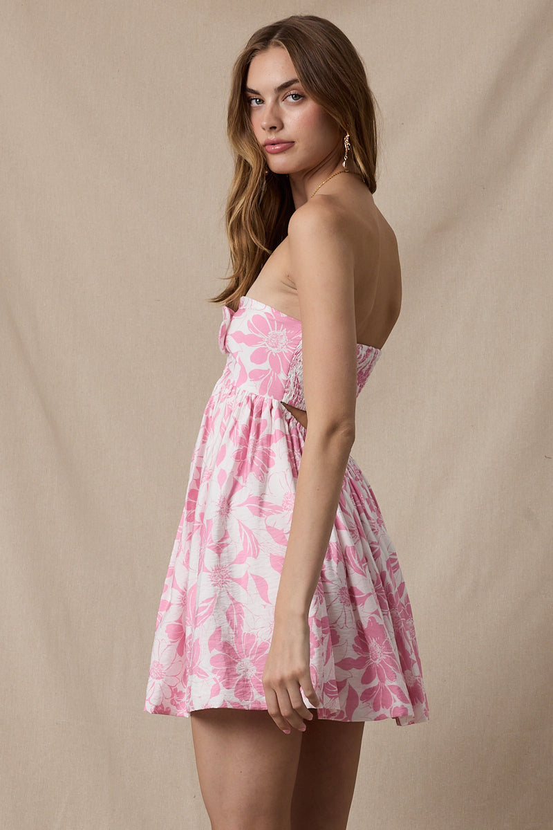 Pink Floral Dresses For Weddings