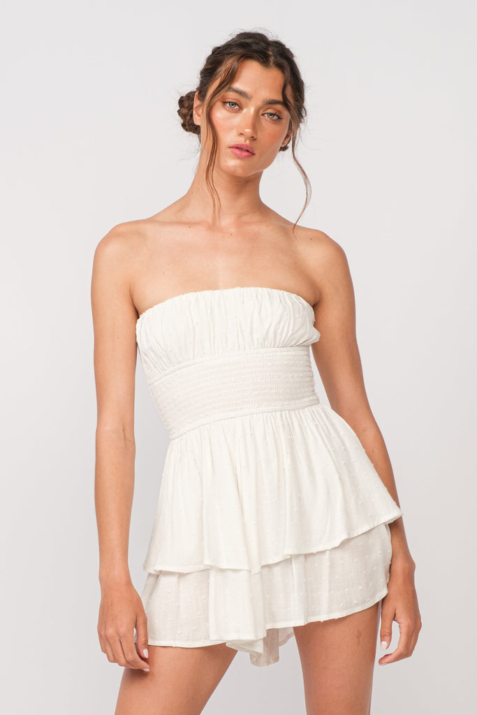 White Romper for Graduation