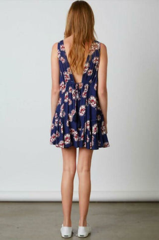navy floral swing dress bqdk view