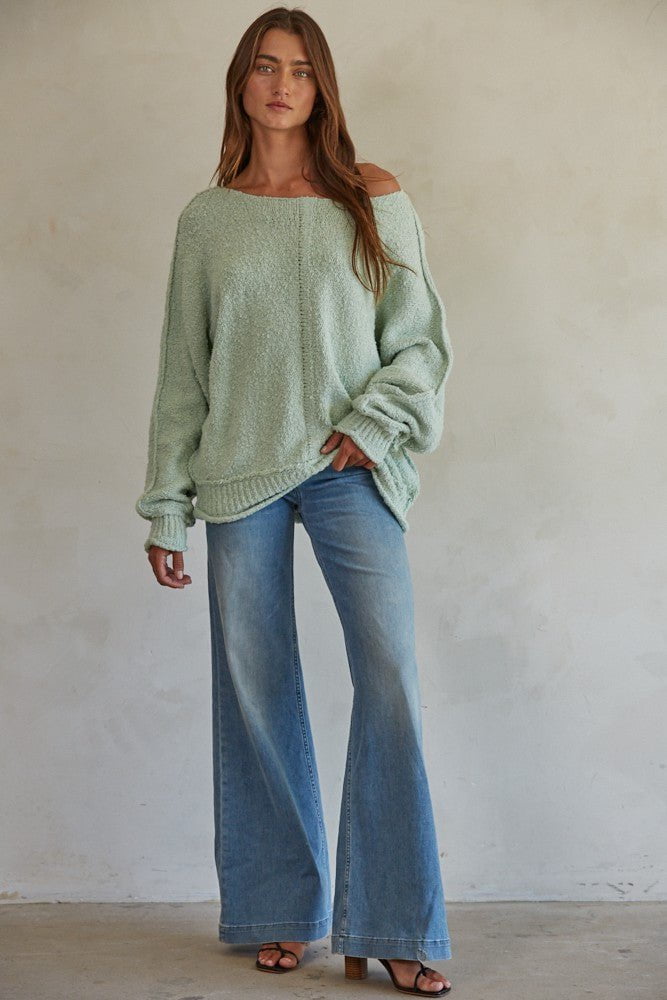 Oversized Off Shoulder Sweater