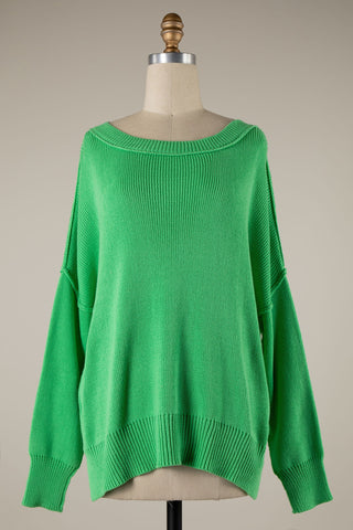 Spring Green Oversized Slouchy Sweater | 2026 Oversized Sweaters | Boho Pink
