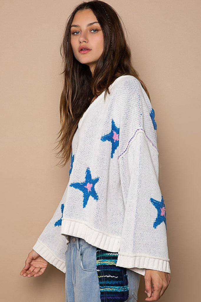 Oversized Star Sweater