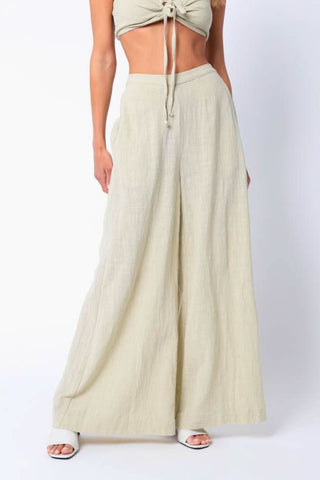 Sage bandeau top with palazzo pants