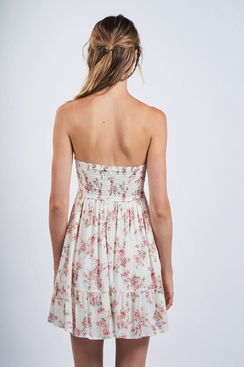 Mini Rose Print Dress